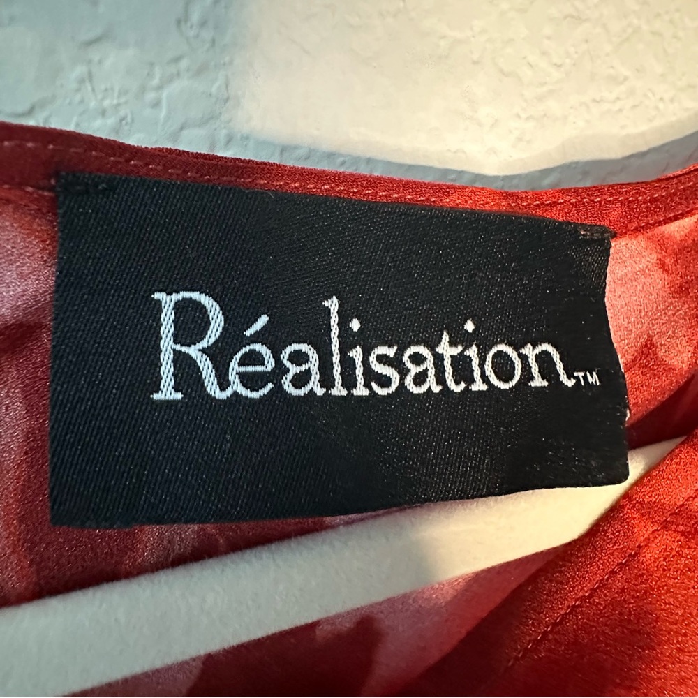 Réalisation Par Red Floral Long Sleeve Maxi Dress - Picture 10 of 12